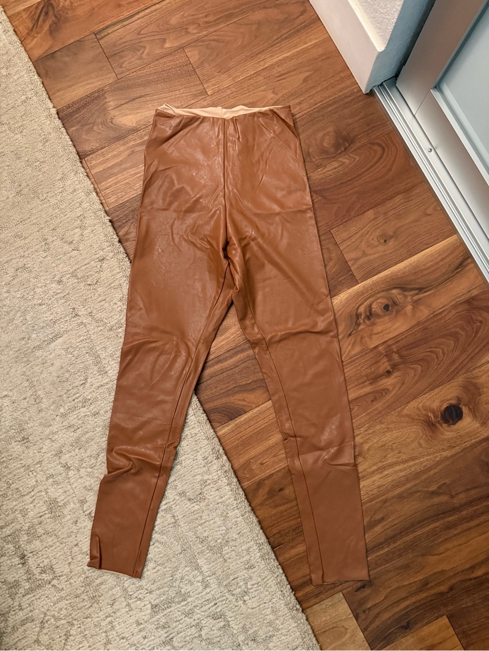 Commando Kids Faux Leather Leggings in Brown